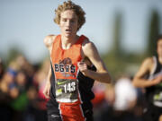 Mark Tedder of Battle Ground took fourth in the Jim Danner Championship race at the Nike Pre-National cross country meet in Portland.