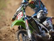 Ryan Villopoto completes practice rides on Thursday, July 18 at the Washougal MX Park.