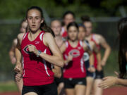 Camas' Alexa Efraimson ran away with the 4A district title in the 1,600-meters last week.