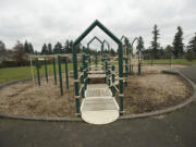 The playground equipment at the Wildwood Park in Vancouver looks cleaner on Feb. 10 thanks to efforts made by the Wildwood Neighborhood Association to spruce up its local park.