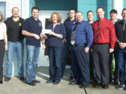 Cascade Park: The Vancouver Firefighters Union IAFF Local 452 are one of many local groups stepping up to aid Evergreen Public Schools after Crestline Elementary burned down early this month. The union donated $5,000 to the Evergreen Education Association on Feb.