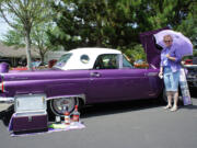 Fairway Village: Georgia Hockett's 1956 Ford Thunderbird hard-top convertible was one of nearly 150 cars entered in the sixth-annual Touchmark Car Show and Barbecue on June 22.