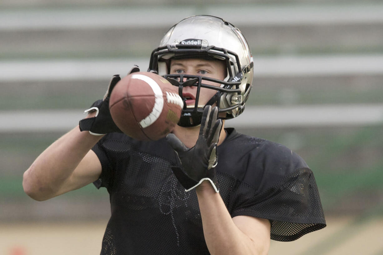 Union's Trent Cowan was an all-league selection at receiver, defensive back, and punter.