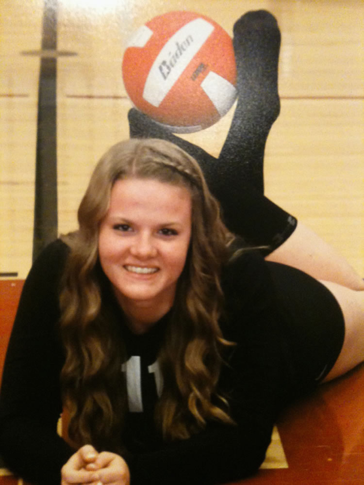 Abbie Younkin, Camas High School setter.