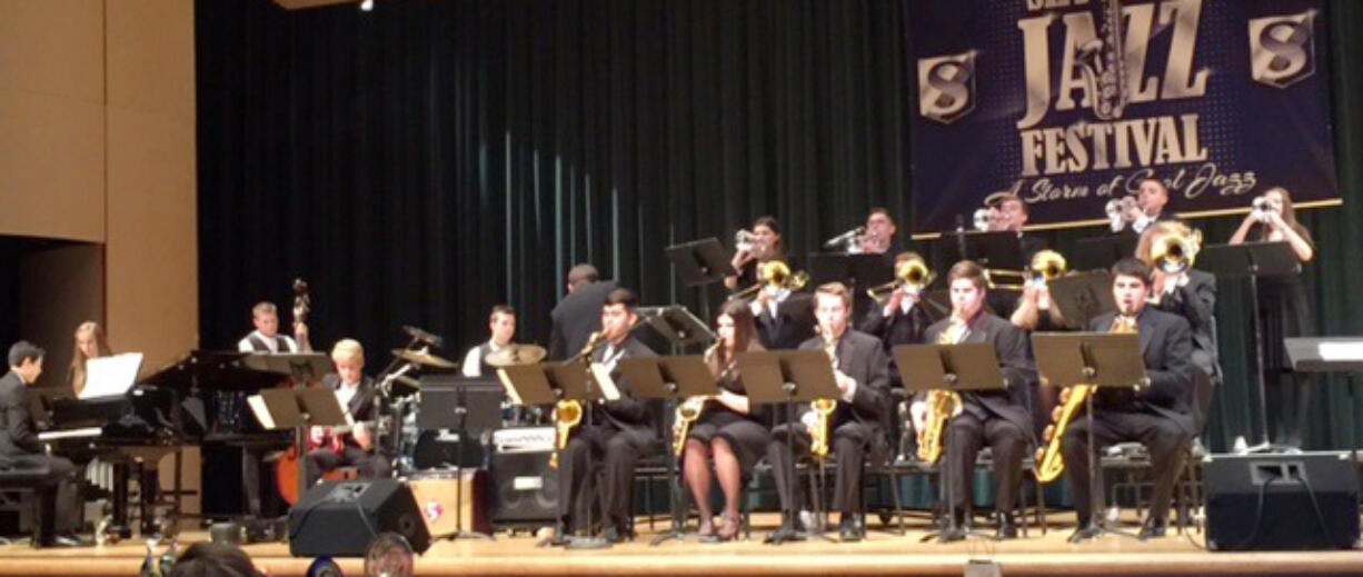 Brush Prairie: The Hockinson High School jazz band won first place in the A Division at the 19th annual Skyview High School Storm of Cool Jazz Festival on Dec.