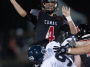 Camas quarterback Reilly Hennessey has thrown for 2,495 yards and 24 touchdowns this season, helping the Papermakers to a 12-0 record and a place in today's Class 4A state semifinal game.