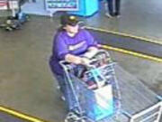 Surveillance video captured this woman snatching a purse April 2 from the Walmart off Mill Plain.