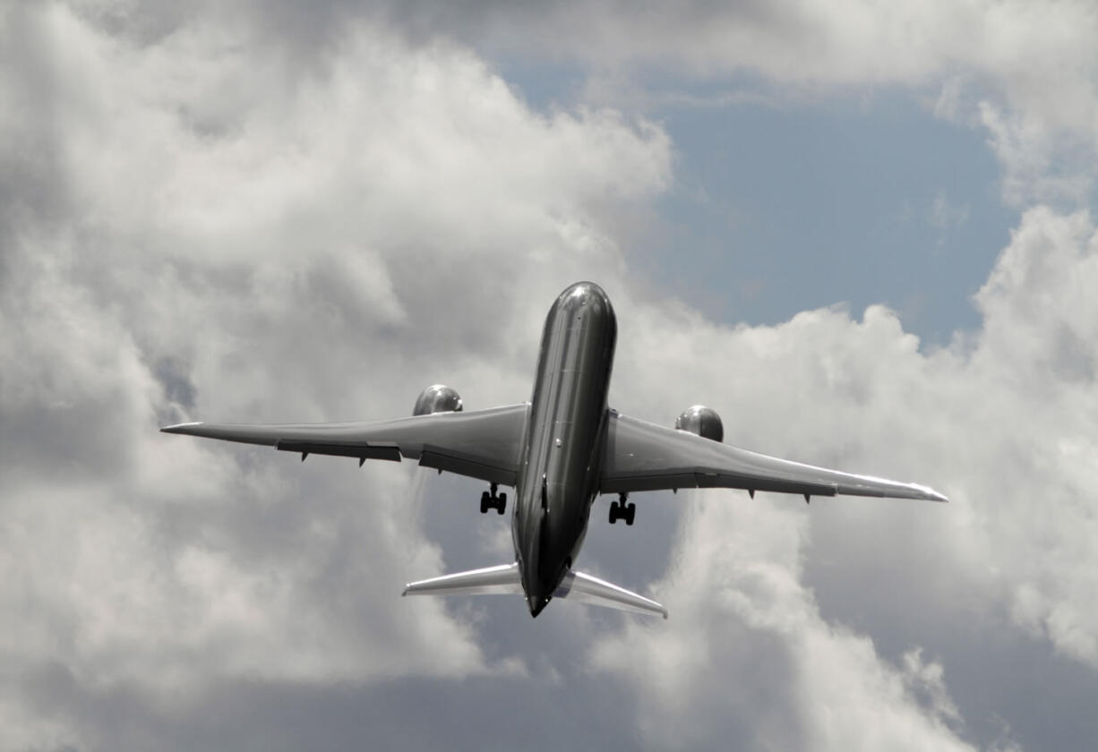 A Qatar Airways Boeing 787 Dreamliner takes off during the Farnborough International Airshow, in Farnborough, England, earlier this month.