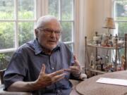 Children's book author Maurice Sendak talks during a 2011 interview at his home in Ridgefield, Conn.