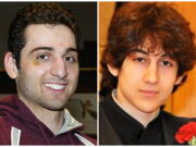 Boton Marathon bombing suspects Tamerlan, left, and Dzhokhar Tsarnaev