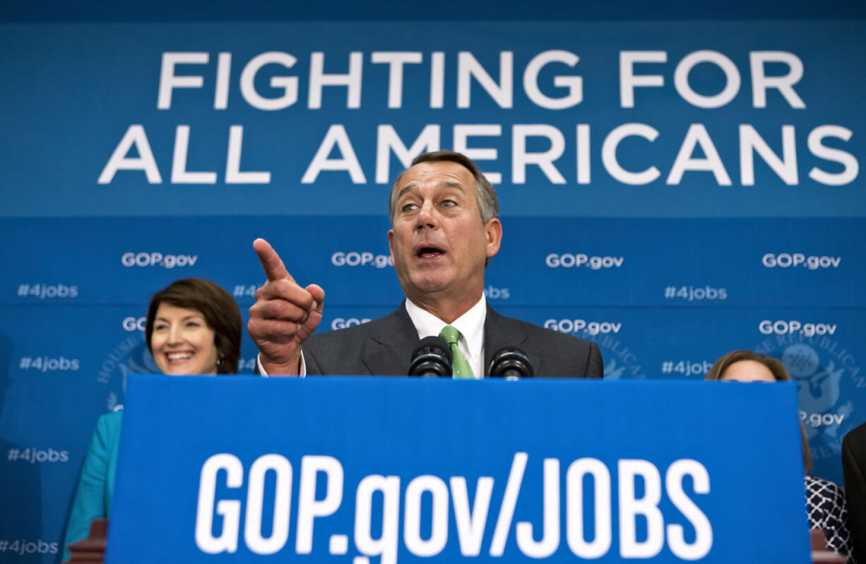 House Speaker John Boehner of Ohio, with Rep.