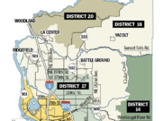 The legislative districts in Clark County include the 17th, 18th, 49th, 20th and 14th.