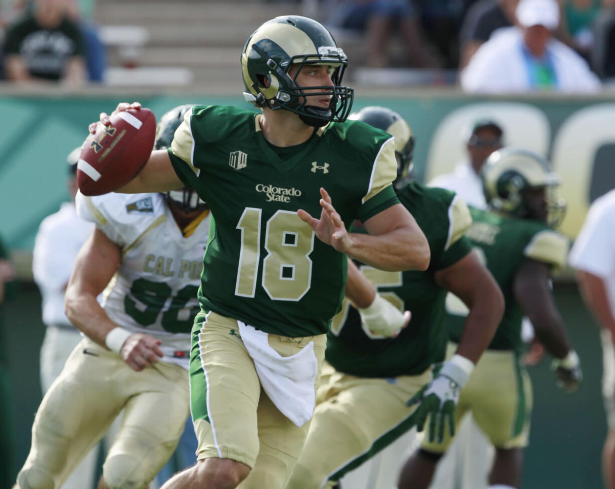 Colorado State quarterback Garrett Grayson, a Heritage High School grad, set a school record for passing yards this season.