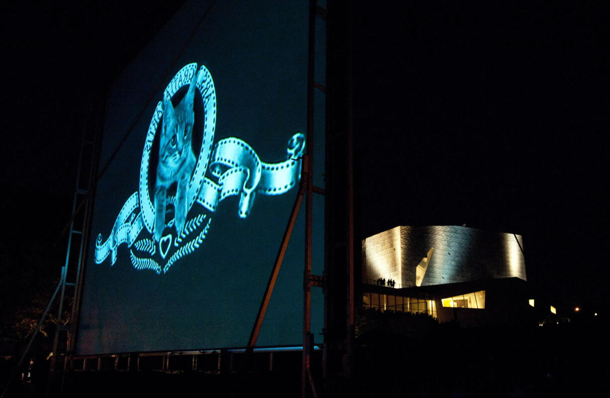 A show begins at the The Walker Art Center's first &quot;Internet Cat Video Film Festival,&quot; showcasing the best of cat films on the Internet in Minneapolis.