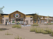 Green design plans call for pervious pavement and rain gardens in Clark County's second Chuck's Produce and Street Market, set to break ground next week.