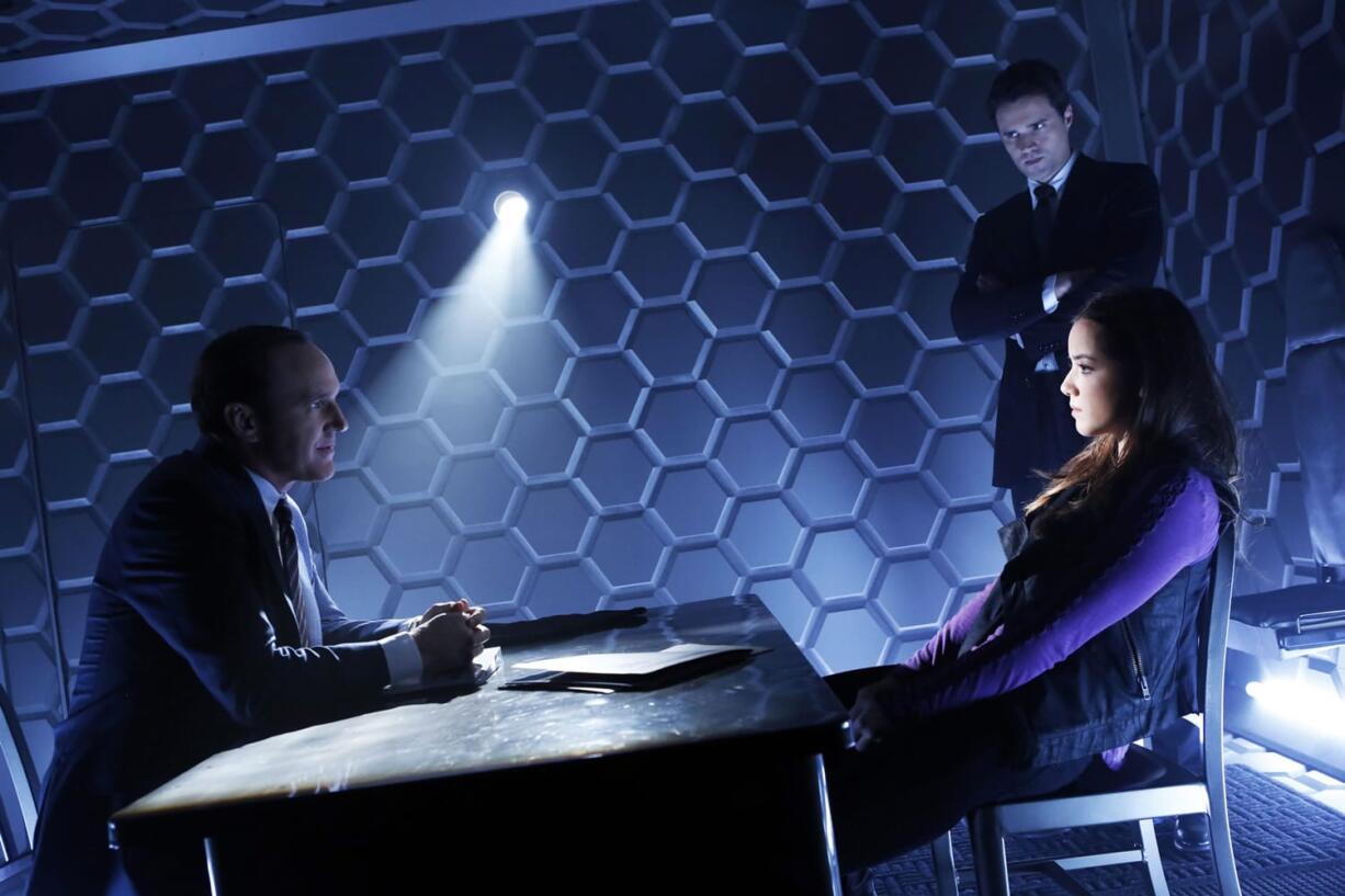 Clark Gregg, Brett Dalton and Chloe Bennet star in &quot;Marvel's Agents of S.H.I.E.L.D.,&quot; produced by ABC Studios and Marvel Television.