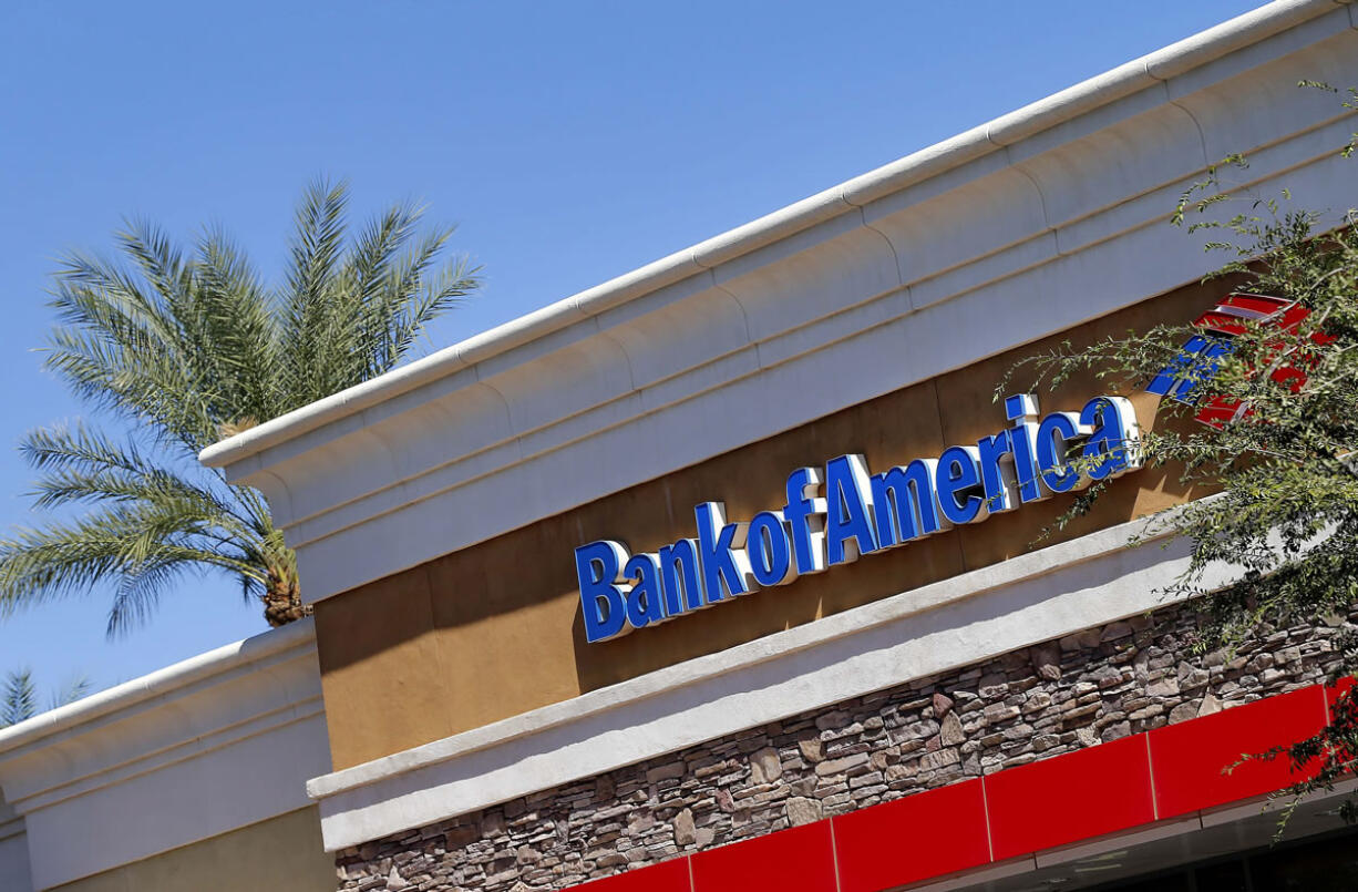 A Bank of America branch in Gilbert, Ariz.