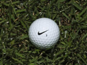 A Nike One golf ball