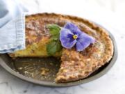 Ham and Cheddar Quiche for Mother's Day.