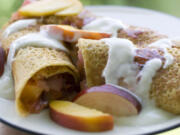 Corn Crepes Stuffed With Summer Fruits