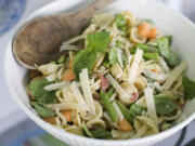 Prosciutto, cantaloupe and Orecchiette Salad