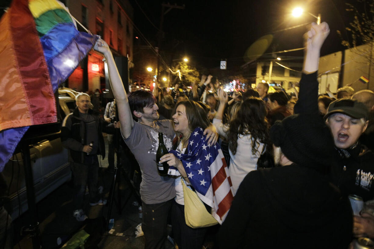 Revelers display U.S.