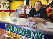 Doug Sohn, owner of Hot Doug's restaurant on the northwest side of Chicago, offers a rotating stockpile of about 100 sausage recipes that he's created.