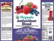 The label of Townsend Farms of Fairview, Ore., Organic Antioxidant Blend, packaged under the Townsend Farms label at Costco and under the Harris Teeter brand at those stores.