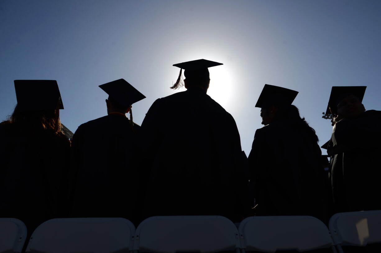 Graduation ceremonies for Washington State University Vancouver students took place Saturday at Sunlight Supply Amphitheater.