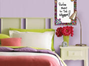 Brewster Home Fashions
The WallPops Peace Dry-Erase Message Board decal can help a student keep track of activities or be a bedtime checklist of responsibilities.