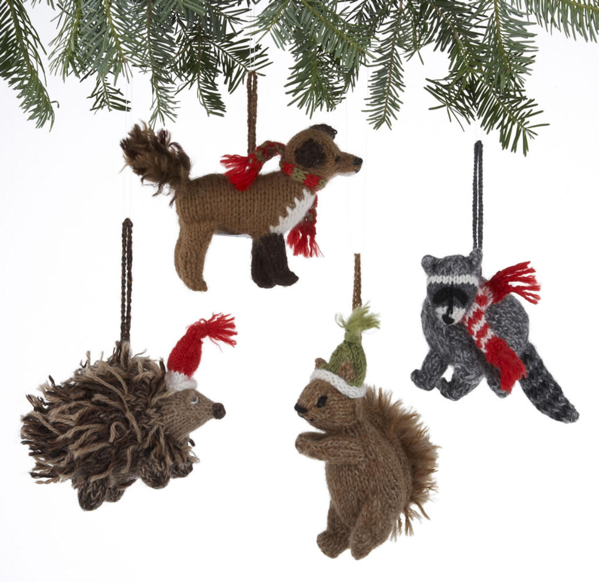 Alpaca Woodland Creatures ornaments are made of soft alpaca blend wool by rural Peruvian women.