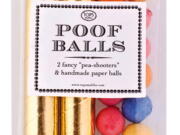 Poof Balls are a modern take on a traditional peashooter.