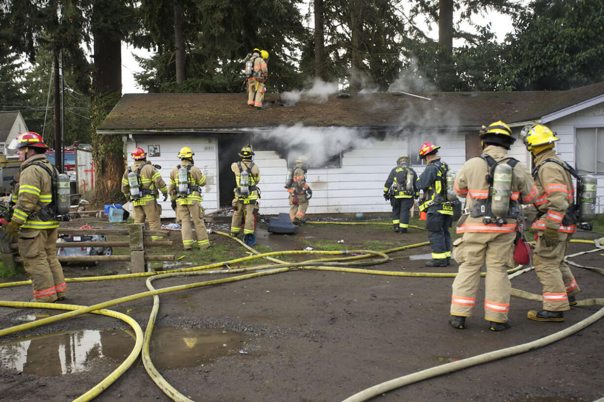 A fire that broke out after 11 a.m. Friday damaged both units at a duplex at 2723-25 E. 19th St.