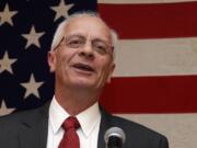 Then-Michigan Republican House candidate Kerry Bentivolio speaks at his election night party in Novi, Mich., in 2012.