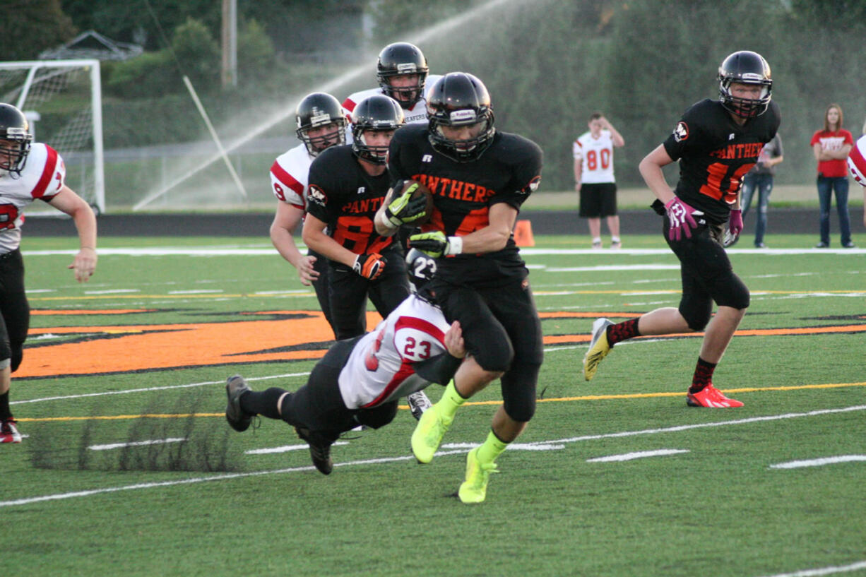 Bobby Jacobs eclipsed the 100-yard rushing mark and scored a touchdown for Washougal Friday, at Fishback Stadium.