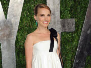 Actress Natalie Portman arrives at the 2013 Vanity Fair Oscars Viewing and After Party in West Hollywood, Calif.