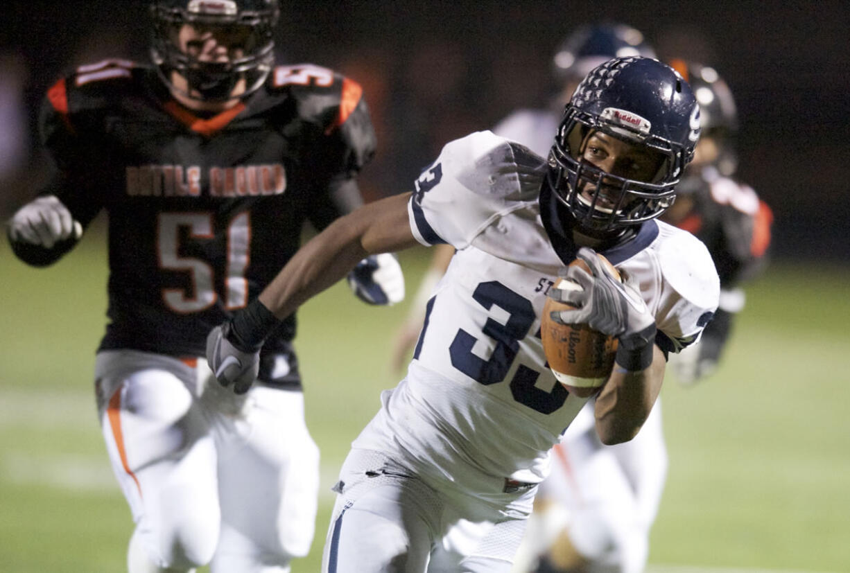 Steven Lane/The Columbian
A recruiting service helped Skyview's Jabari Marshall land a scholarship to play football at Northern Arizona.