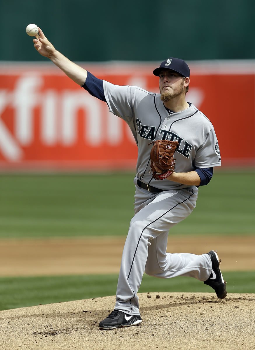 Seattle rookie Brandon Maurer lasted six innings Thursday at Oakland, giving up six runs on eight hits.