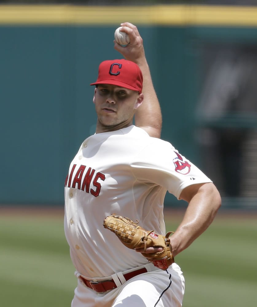 Cleveland Indians starting pitcher Justin Masterson struck out a season-high 11 in seven shutout innings on Sunday against the Seattle Mariners.