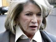 Martha Stewart arrives to court in New York on Tuesday.