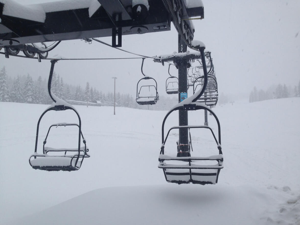 Mount Hood Meadows will operate four chairlifts on Friday.