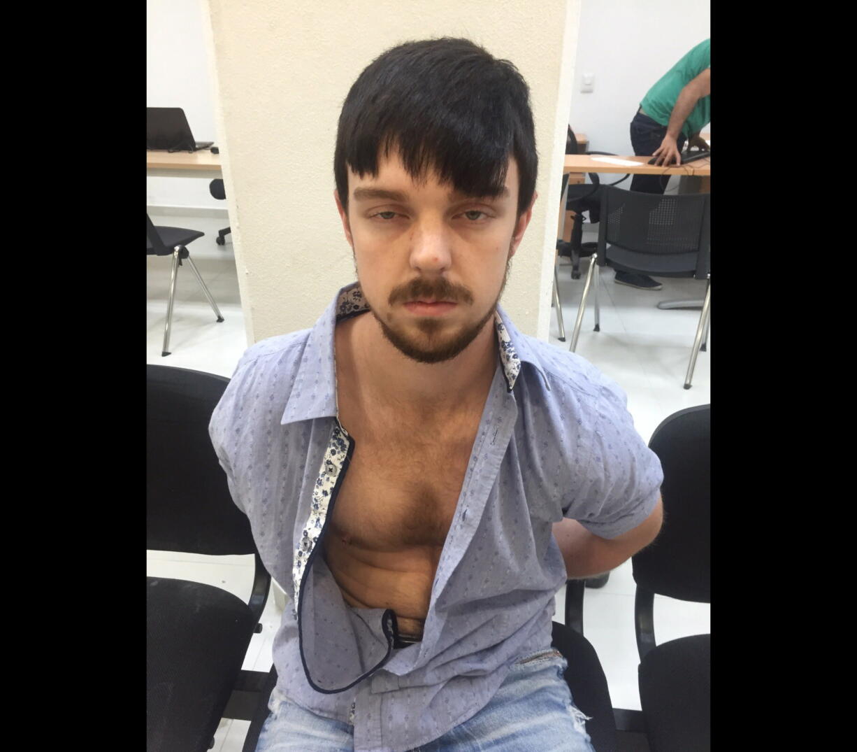 Ethan Couch after he was taken into custody in Puerto Vallarta, Mexico.