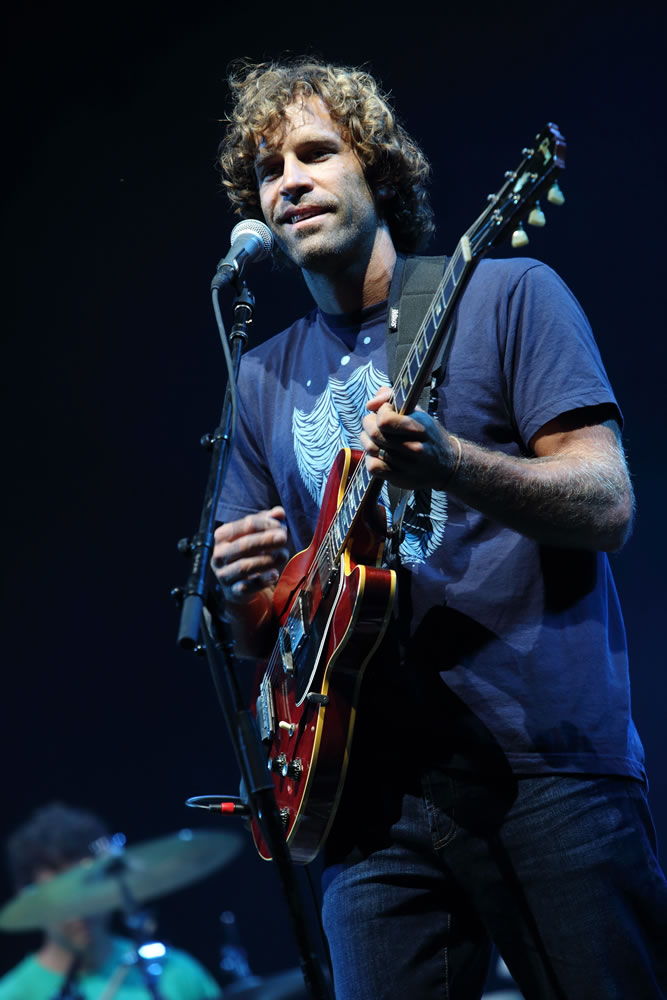 Jack Johnson performs June 15 at the 2013 Bonnaroo Music and Arts Festival in Manchester, Tenn. Want to hear the sound of pure contentment?