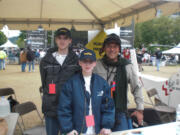 Fisher's Landing: Kjer Galbraith, left, his sister Kaya and and Pearson Air Museum manager Laureano Mier at Portland's 2012 Memorial Day parade.