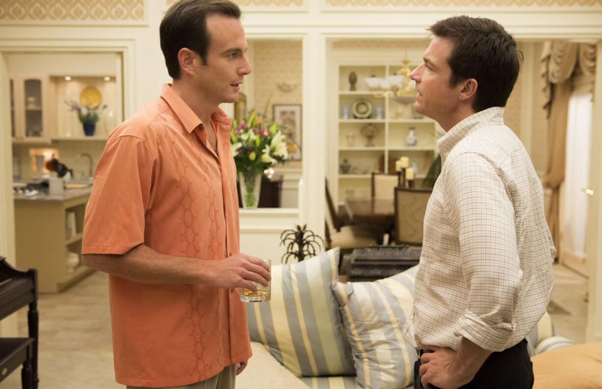 Will Arnett, left, and Jason Bateman in a scene from &quot;Arrested Development,&quot; premiering Sunday on Netflix.