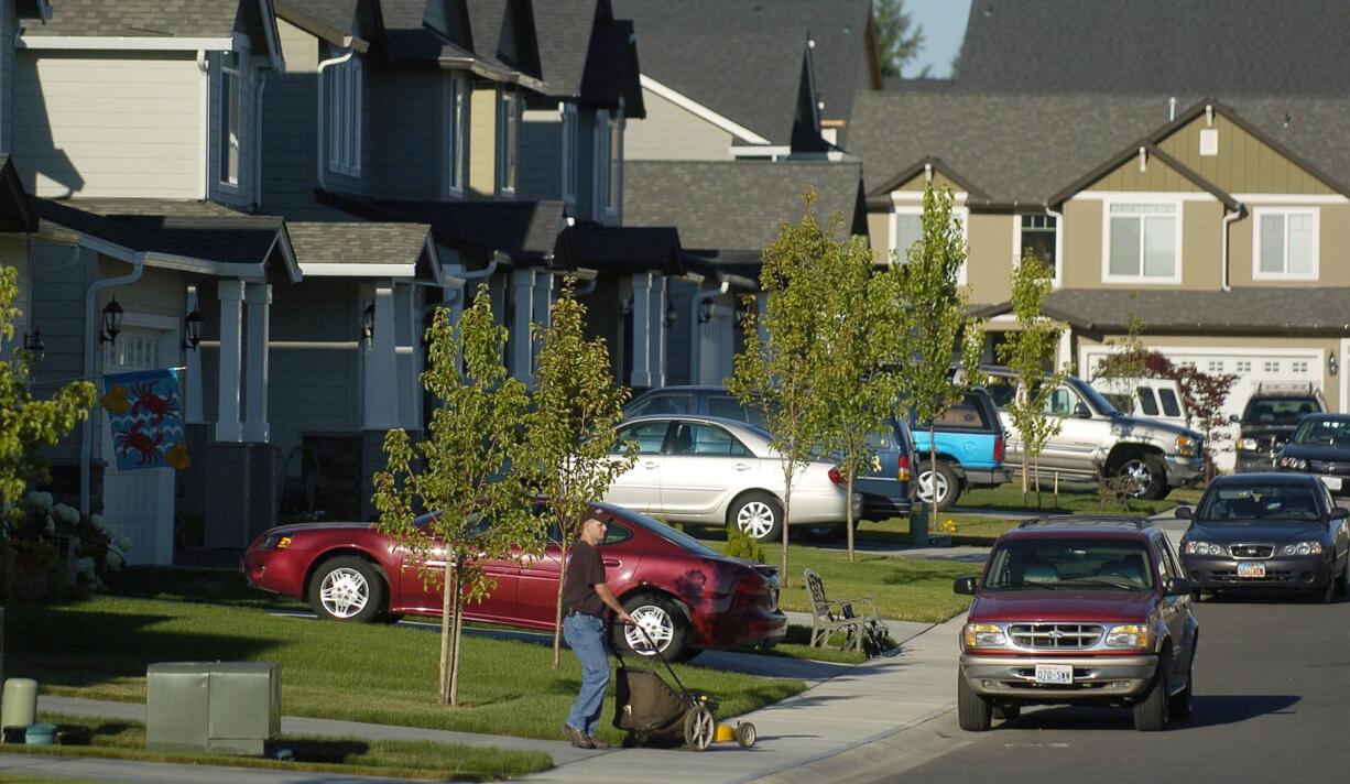 The Whipple Creek Place subdivision in the North Salmon Creek neighborhood of Vancouver is seen in 2005.