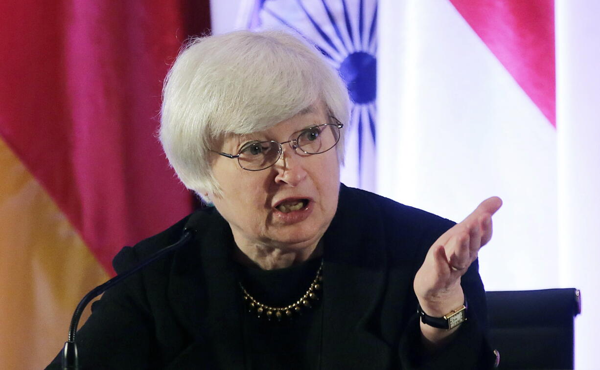 Janet Yellen, vice chair of the Board of Governors of the Federal Reserve System, answers a question from a participant at the International Monetary Conference in Shanghai, China on June 3.