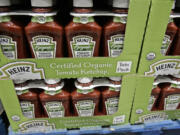 Heinz organic tomato ketchup is displayed for sale in February 2009 at Costco in Mountain View, Calif. The organic industry is gaining clout on Capitol Hill, prompted by rising consumer demand and its entry into traditional farm states. But that isn't going over well with everyone in Congress.