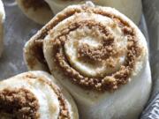 Judith Fertig's Swedish cinnamon rolls rise in the pan before baking.