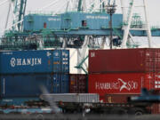 The Port of Portland's Terminal 6 is shown Friday in Portland. A federal judge in Portland called former Oregon Gov.